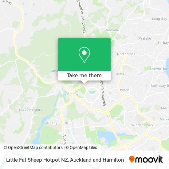 Little Fat Sheep Hotpot NZ map