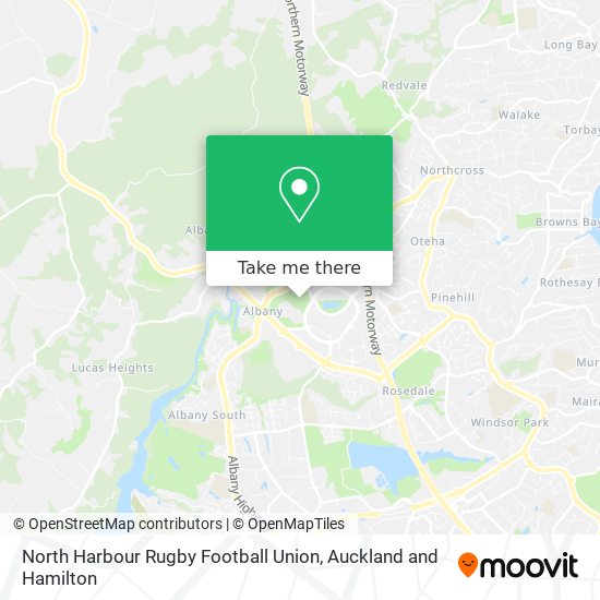 North Harbour Rugby Football Union map