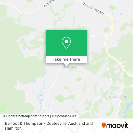 Barfoot & Thompson - Coatesville map