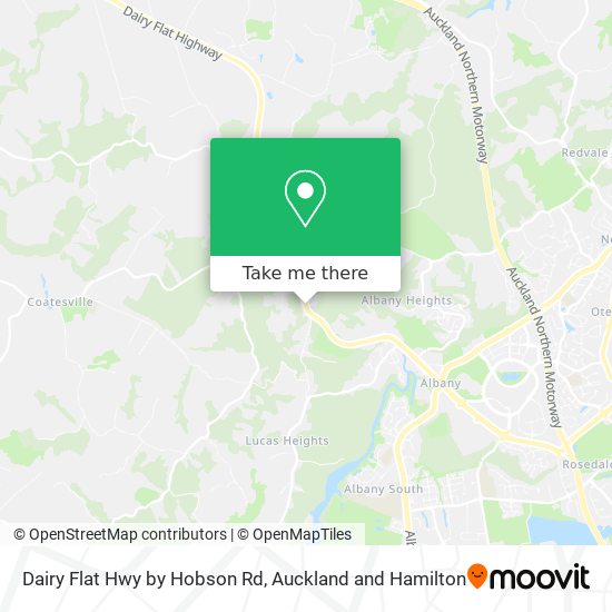 Dairy Flat Hwy by Hobson Rd map