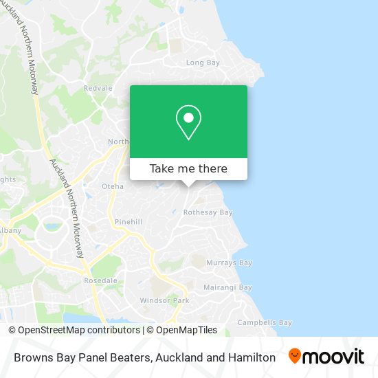 Browns Bay Panel Beaters map