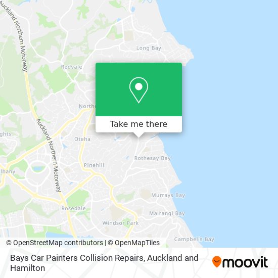 Bays Car Painters Collision Repairs map