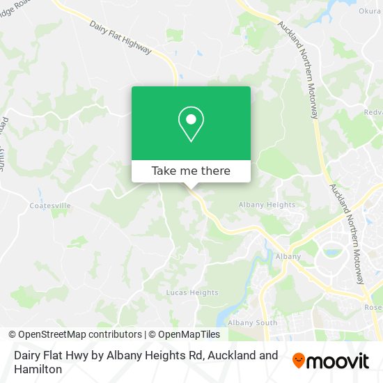 Dairy Flat Hwy by Albany Heights Rd map