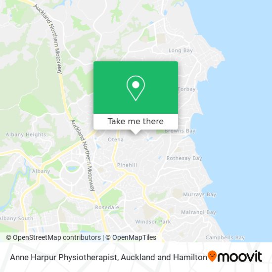 Anne Harpur Physiotherapist map