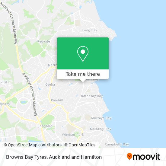 Browns Bay Tyres map