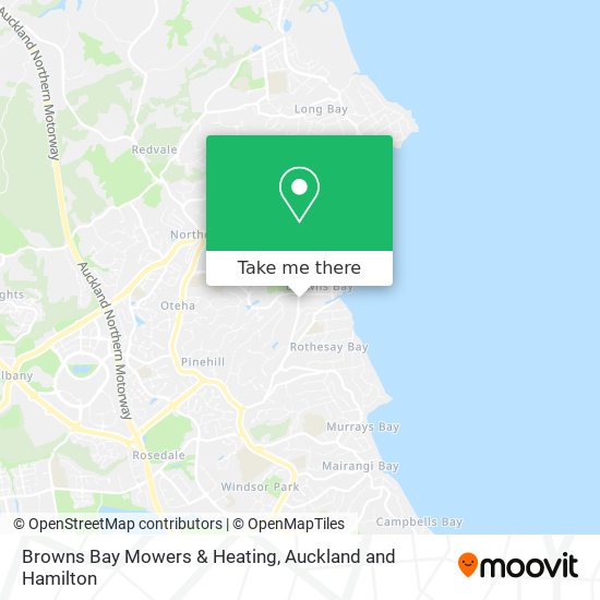 Browns Bay Mowers & Heating map
