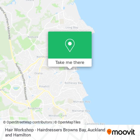 Hair Workshop - Hairdressers Browns Bay map