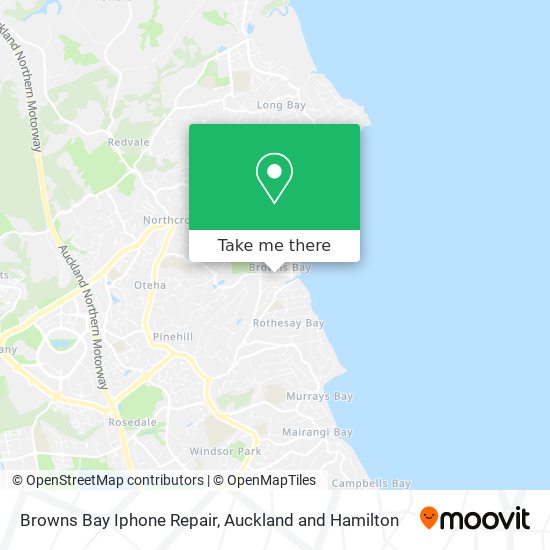 Browns Bay Iphone Repair map