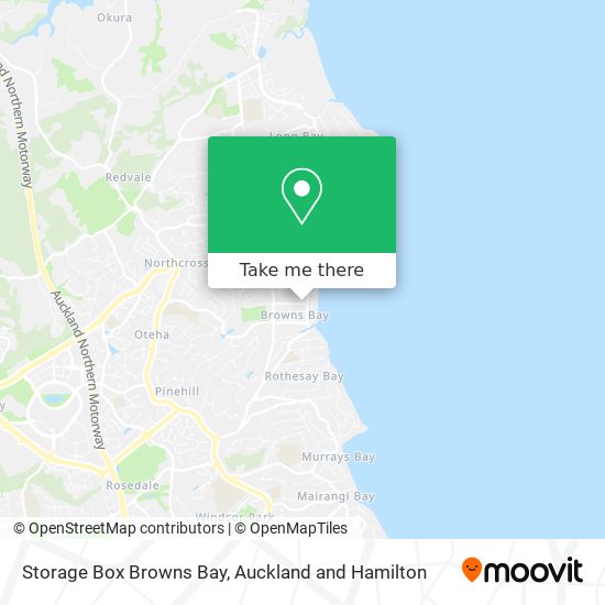 Storage Box Browns Bay map