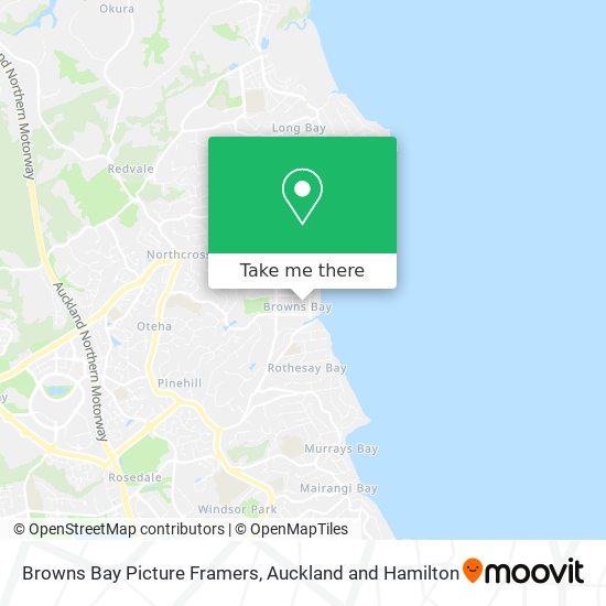 Browns Bay Picture Framers map