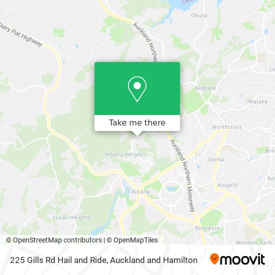 225 Gills Rd Hail and Ride map