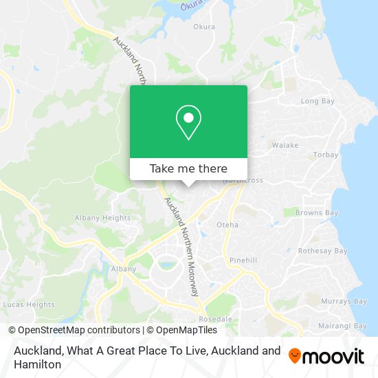 Auckland, What A Great Place To Live map