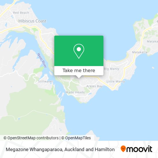 Megazone Whangaparaoa map