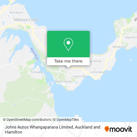 Johns Autos Whangaparaoa Limited map