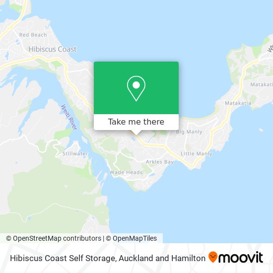 Hibiscus Coast Self Storage地图