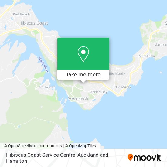 Hibiscus Coast Service Centre map