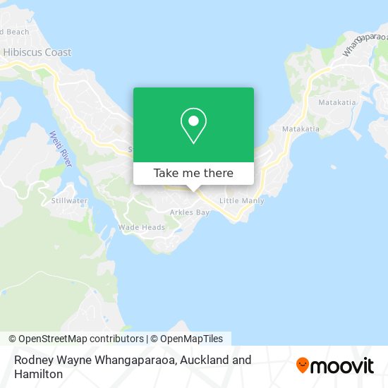 Rodney Wayne Whangaparaoa map
