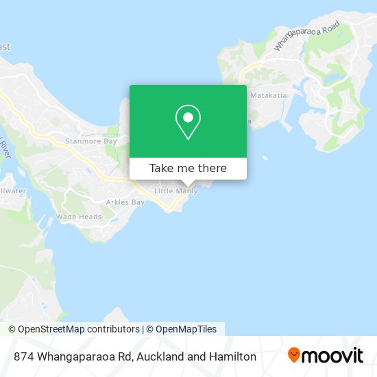 874 Whangaparaoa Rd map