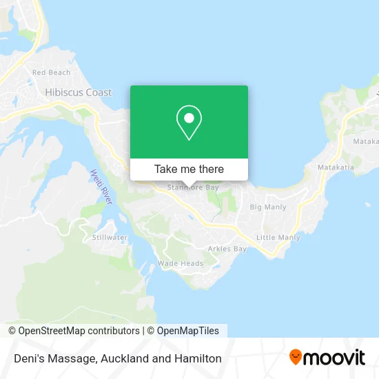 Deni's Massage map