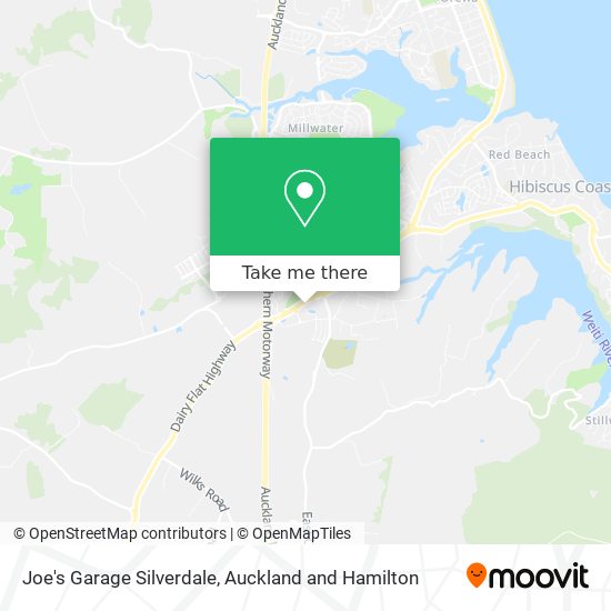 Joe's Garage Silverdale map