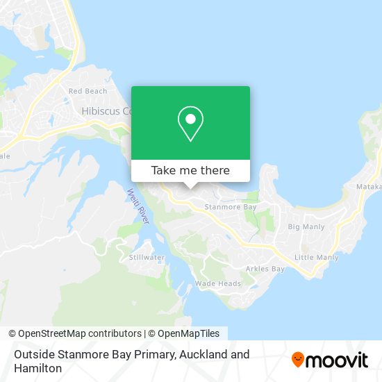 Outside Stanmore Bay Primary map
