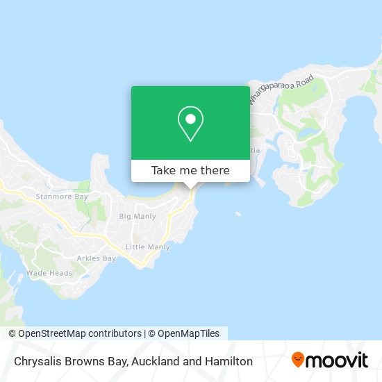 Chrysalis Browns Bay map