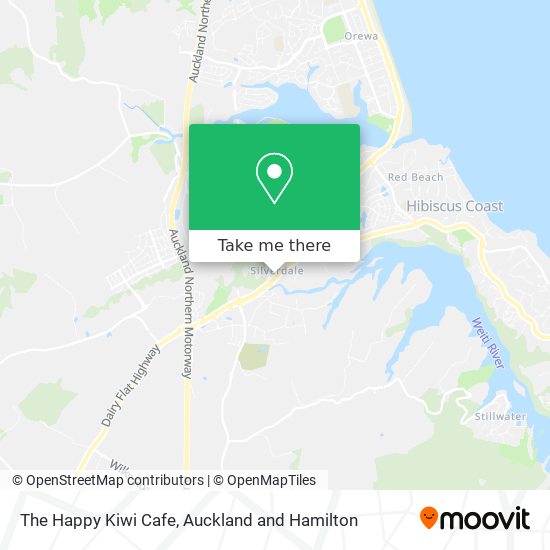 The Happy Kiwi Cafe map