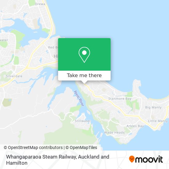 Whangaparaoa Steam Railway map