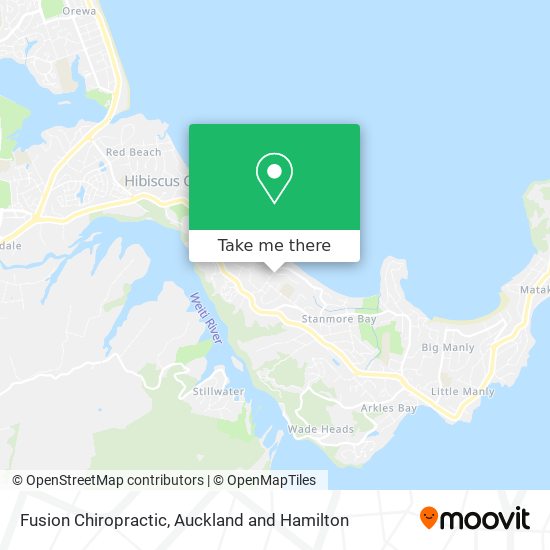Fusion Chiropractic map