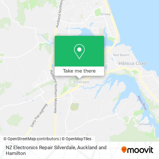 NZ Electronics Repair Silverdale map
