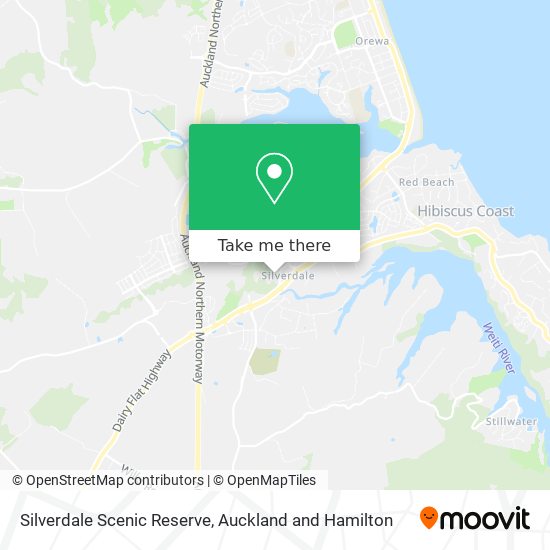 Silverdale Scenic Reserve map