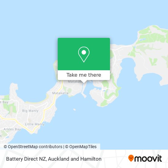 Battery Direct NZ map