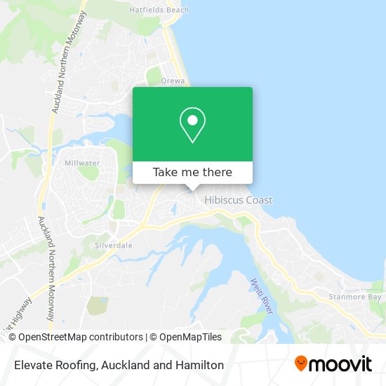 Elevate Roofing map