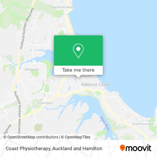 Coast Physiotherapy map