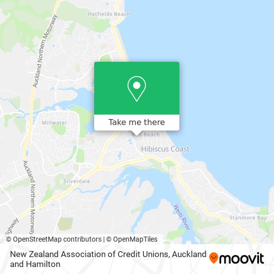 New Zealand Association of Credit Unions map