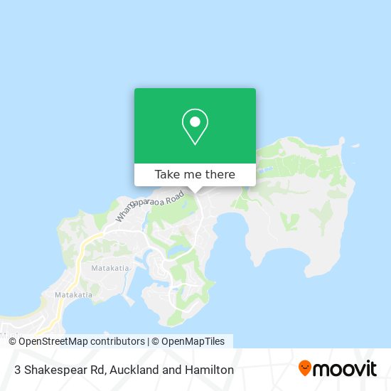 3 Shakespear Rd map