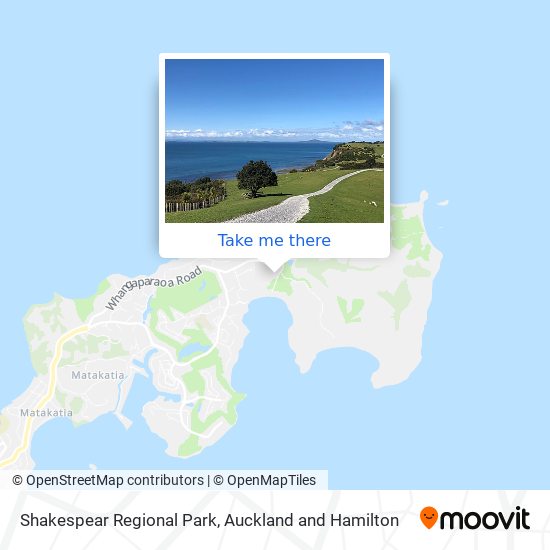 Shakespear Regional Park map