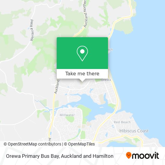 Orewa Primary Bus Bay map