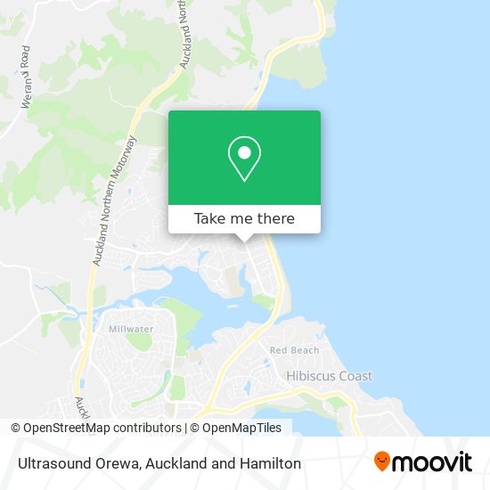 Ultrasound Orewa map