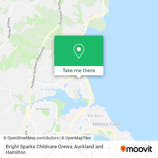 Bright Sparks Childcare Orewa map