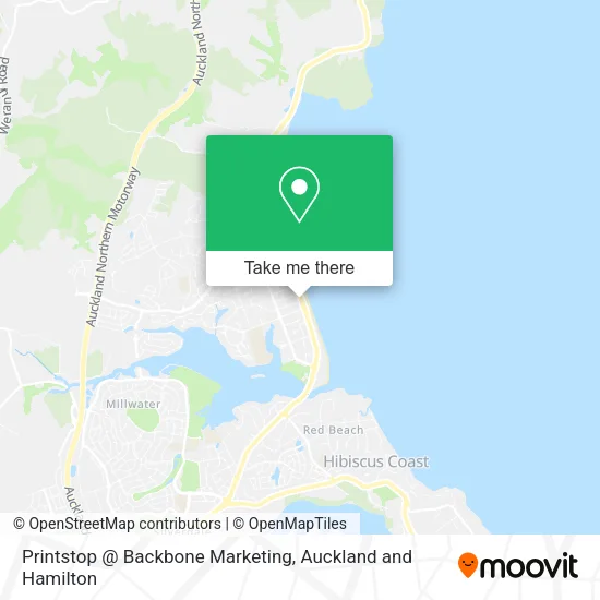 Printstop @ Backbone Marketing map