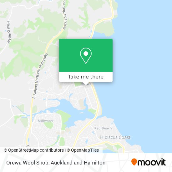 Orewa Wool Shop map