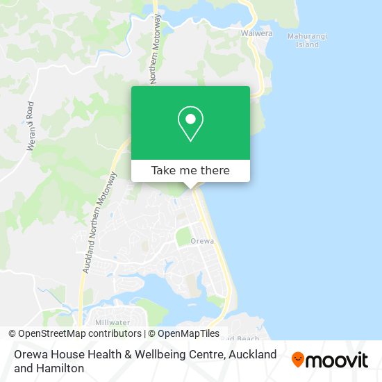 Orewa House Health & Wellbeing Centre map