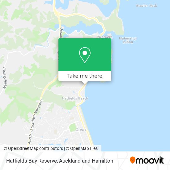 Hatfields Bay Reserve map