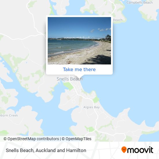 Snells Beach map