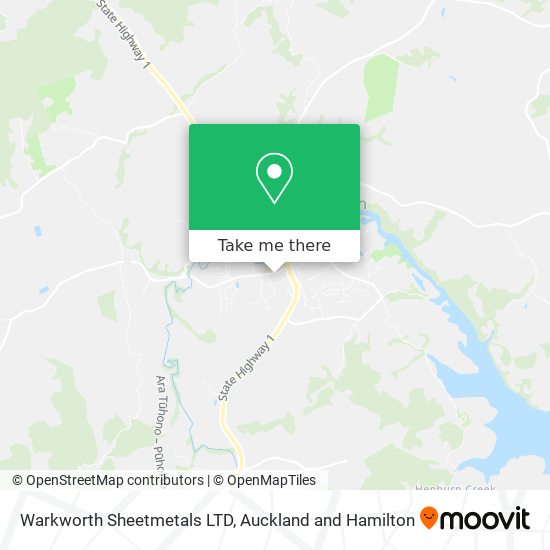 Warkworth Sheetmetals LTD map