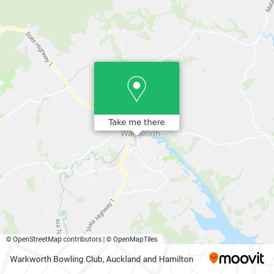 Warkworth Bowling Club map