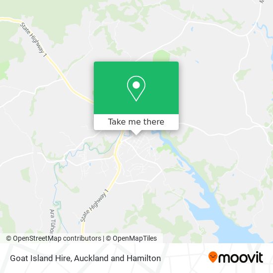 Goat Island Hire map