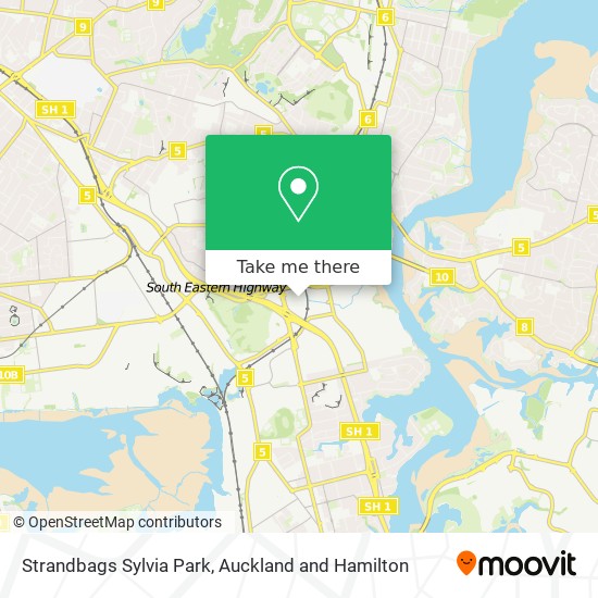 Strandbags Sylvia Park map