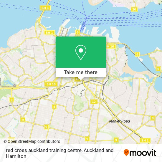 red cross auckland training centre map